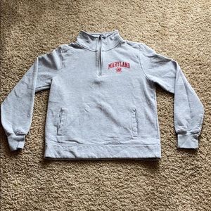 turtle neck university of Maryland zip up.